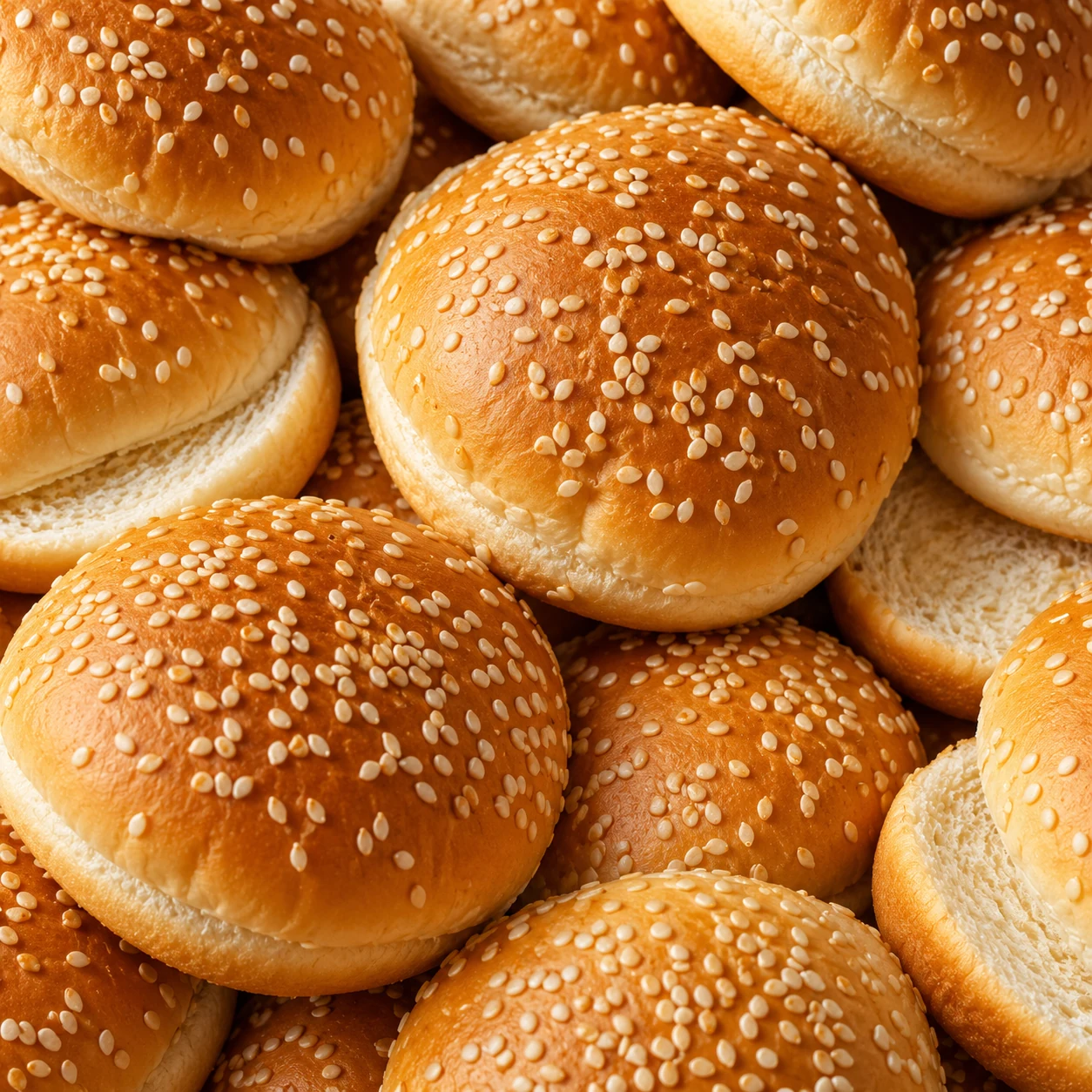 Imagem ilustrativa de pães com gergelim